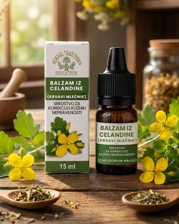 Serum za odstranjevanje bradavic z naravno metodo (10 zelišč)